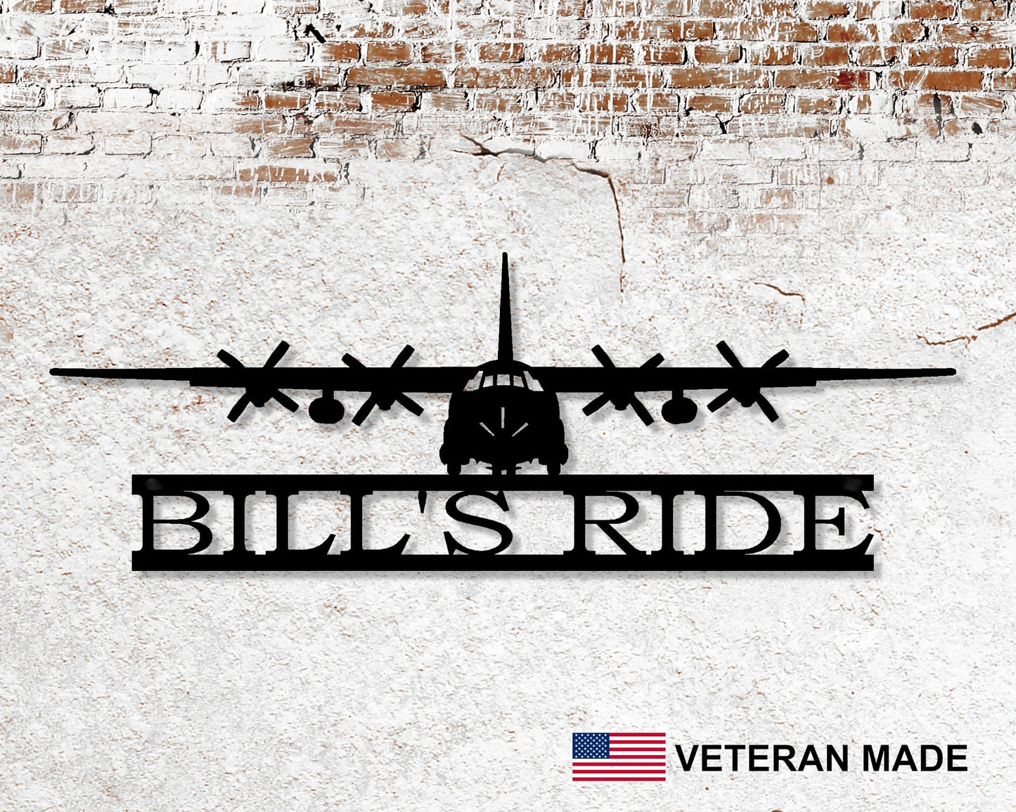 C-130 Hercules Aircraft Personalized Metal Sign