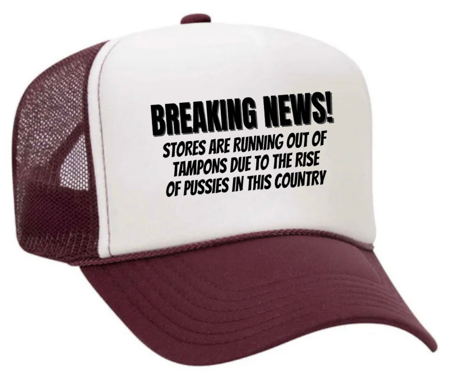 Breaking News Trucker Hat