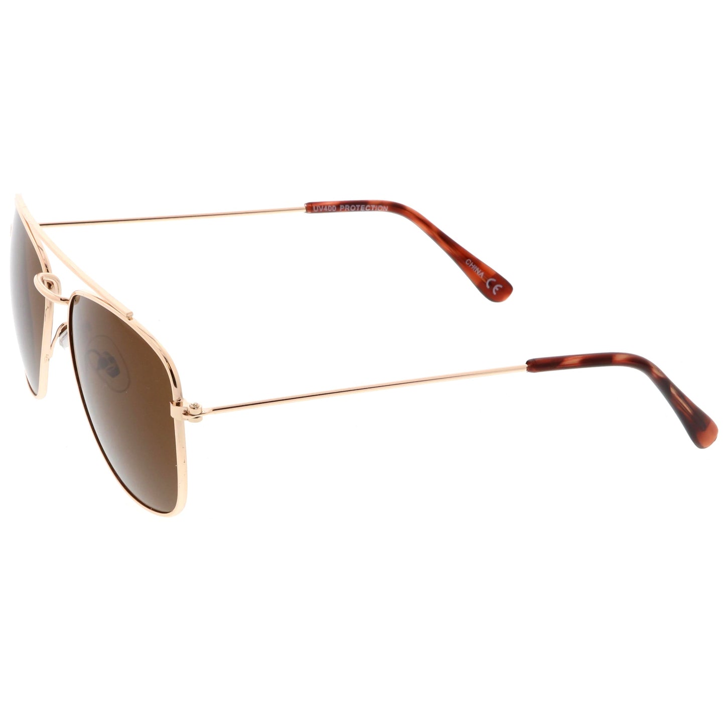 Retro Dapper Full Metal Square Crossbar Sunglasses C356