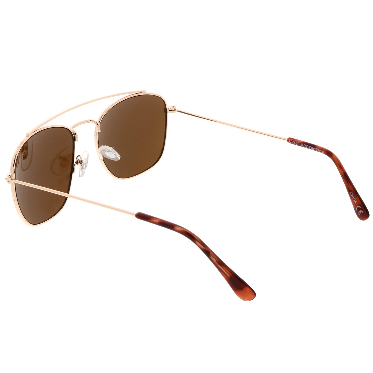 Retro Dapper Full Metal Square Crossbar Sunglasses C356