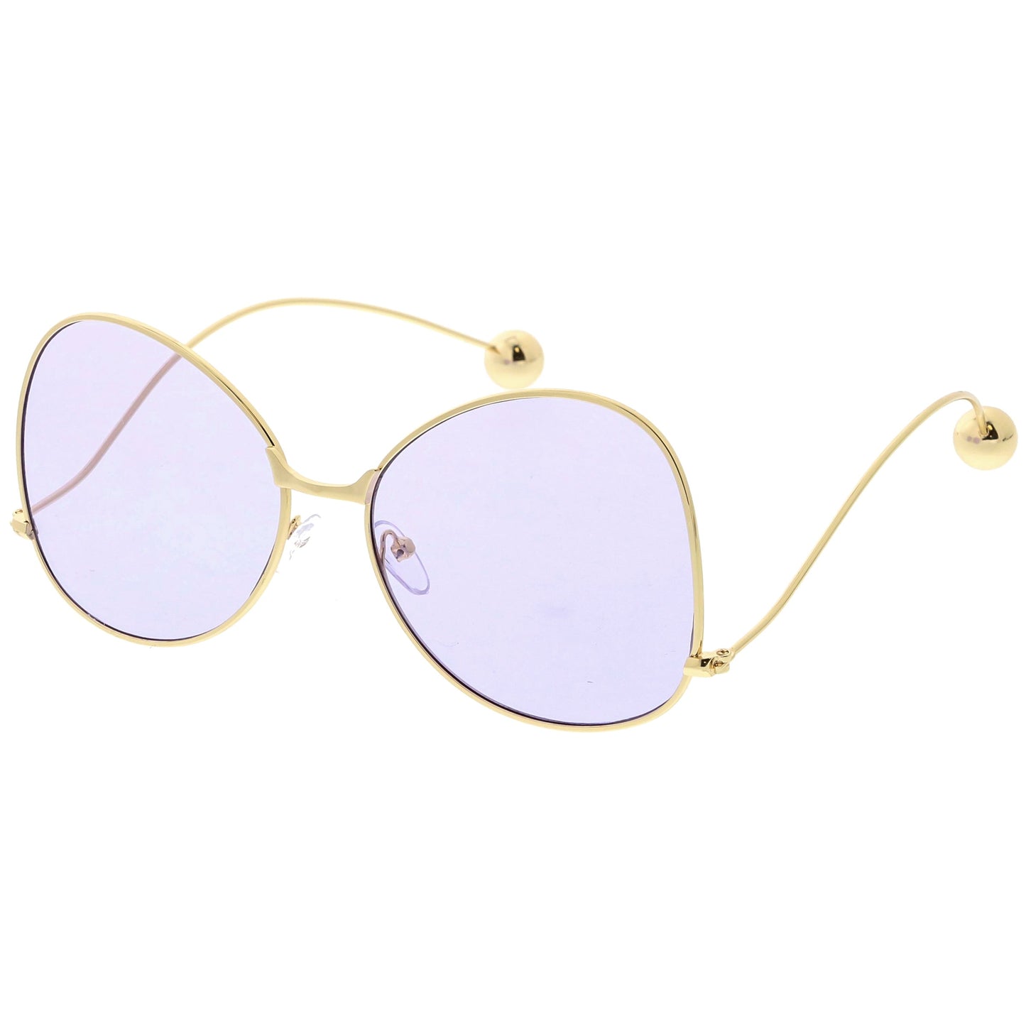 Women's Retro Oversize Butterfly Shape Color Tone Lens Sunglasses C443