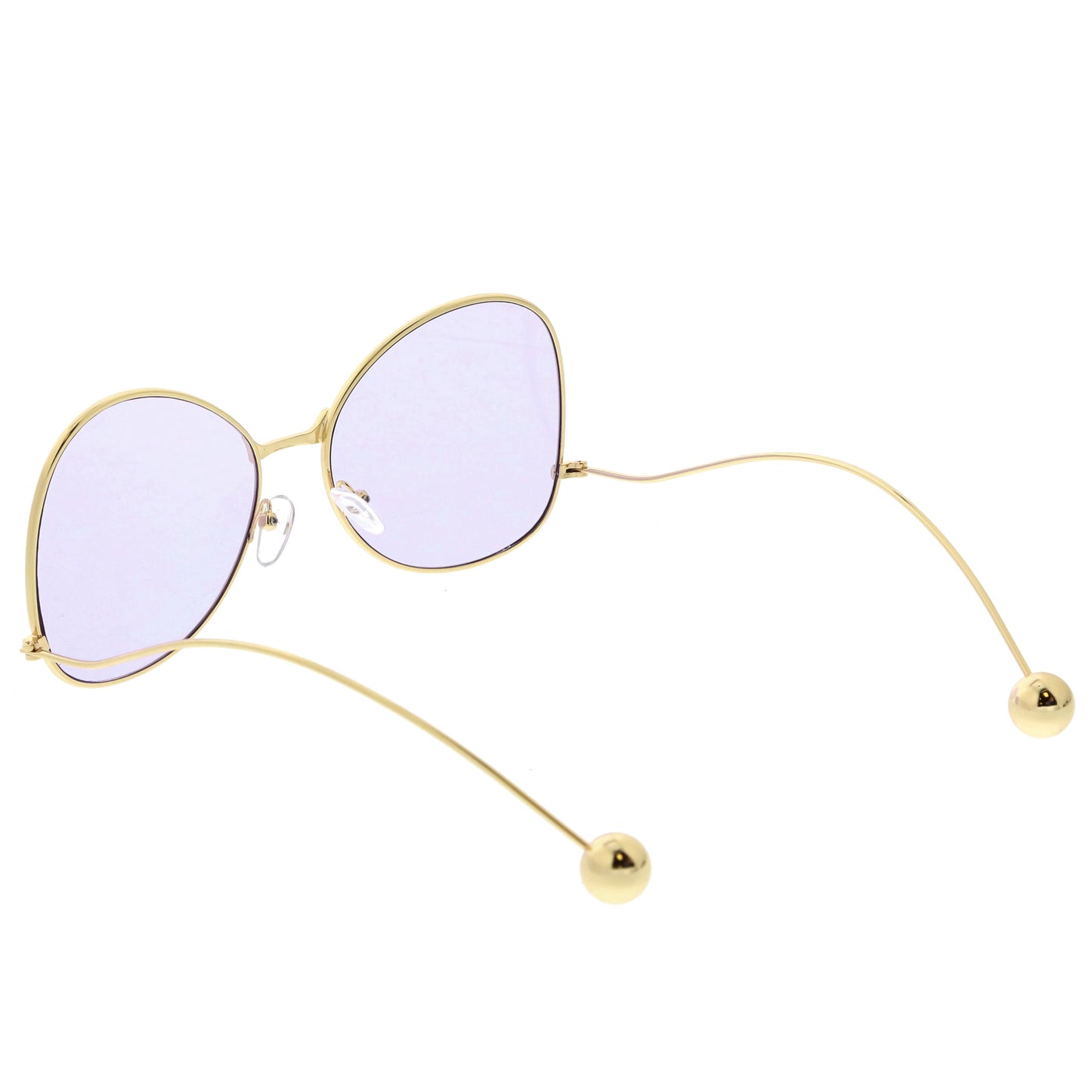 Women's Retro Oversize Butterfly Shape Color Tone Lens Sunglasses C443