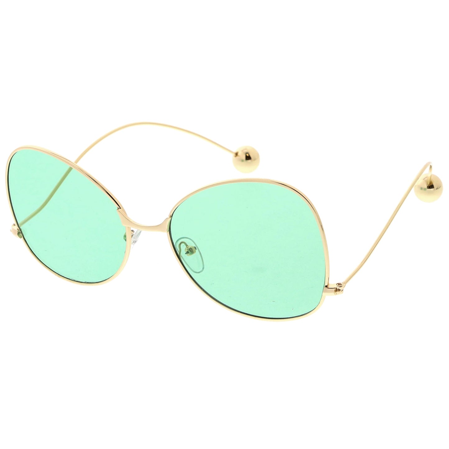 Women's Retro Oversize Butterfly Shape Color Tone Lens Sunglasses C443