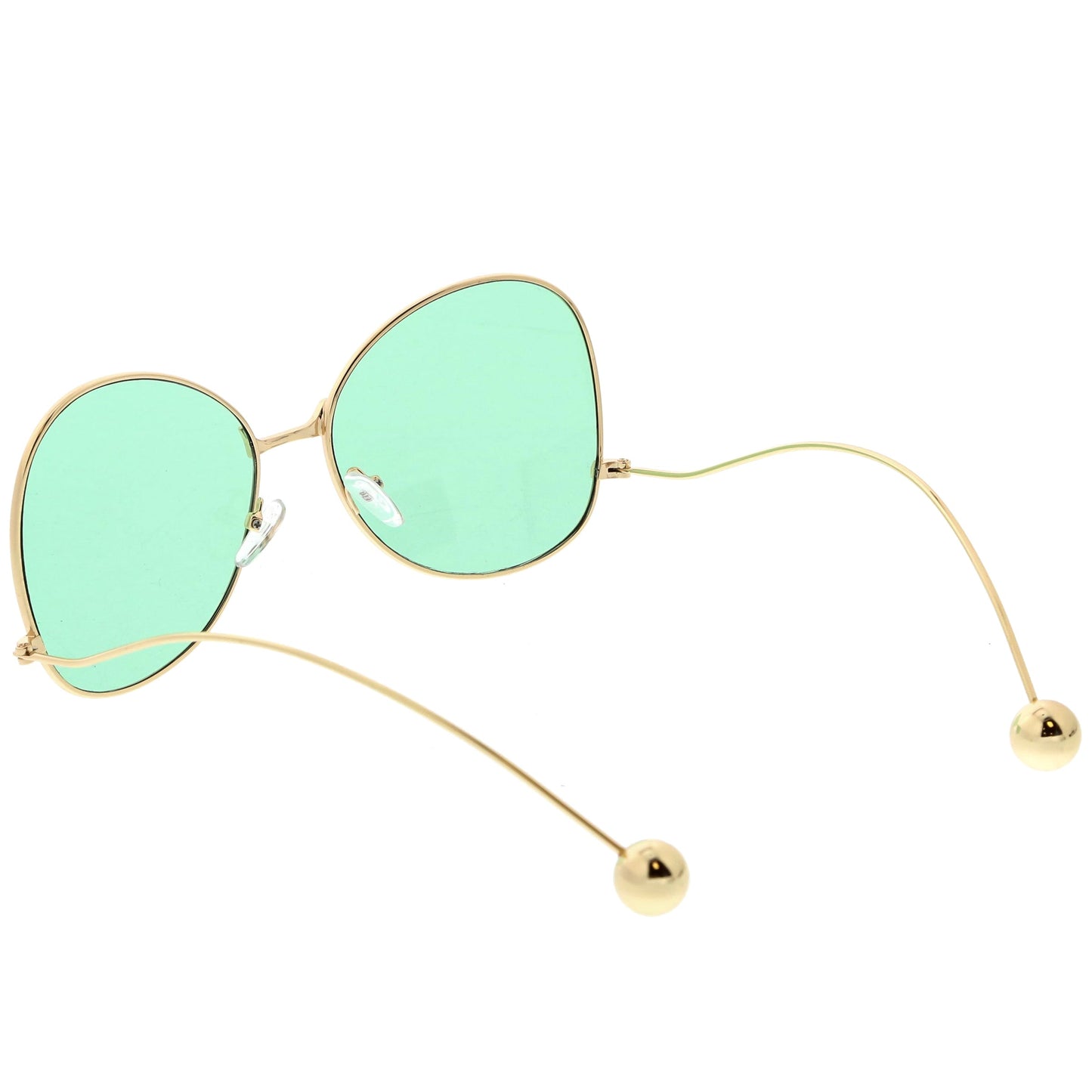 Women's Retro Oversize Butterfly Shape Color Tone Lens Sunglasses C443