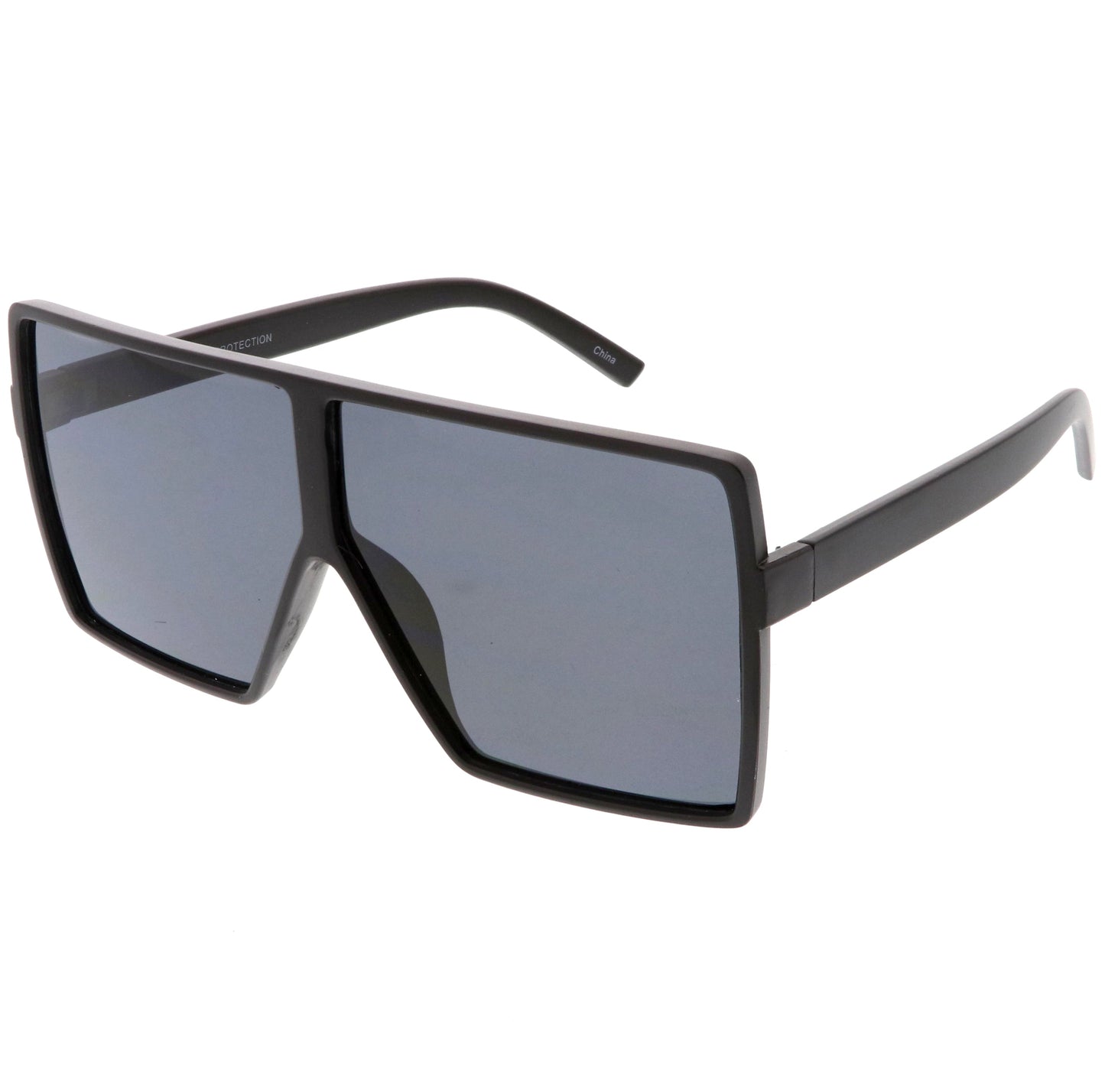 Oversize Retro Modern Futuristic Square Aviator Sunglasses C475