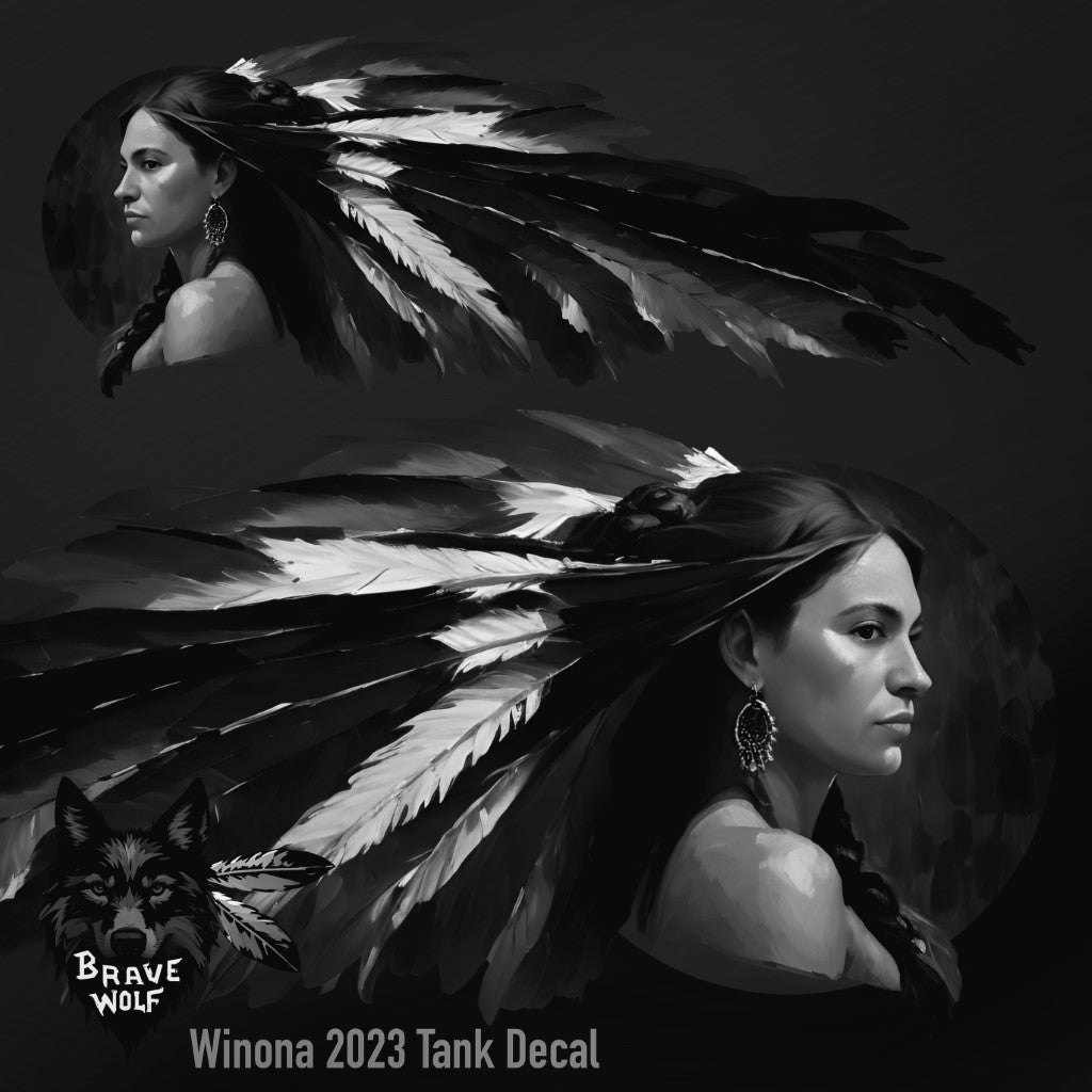 Winona 2023 - Universal Tank Decal-B&W