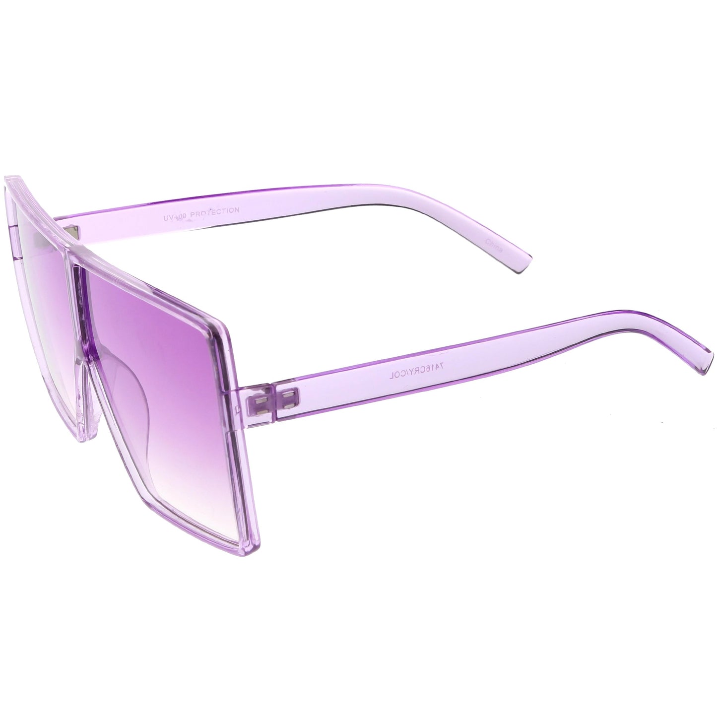 Women's Oversize Festival Color Tone Square Sunglasses C581