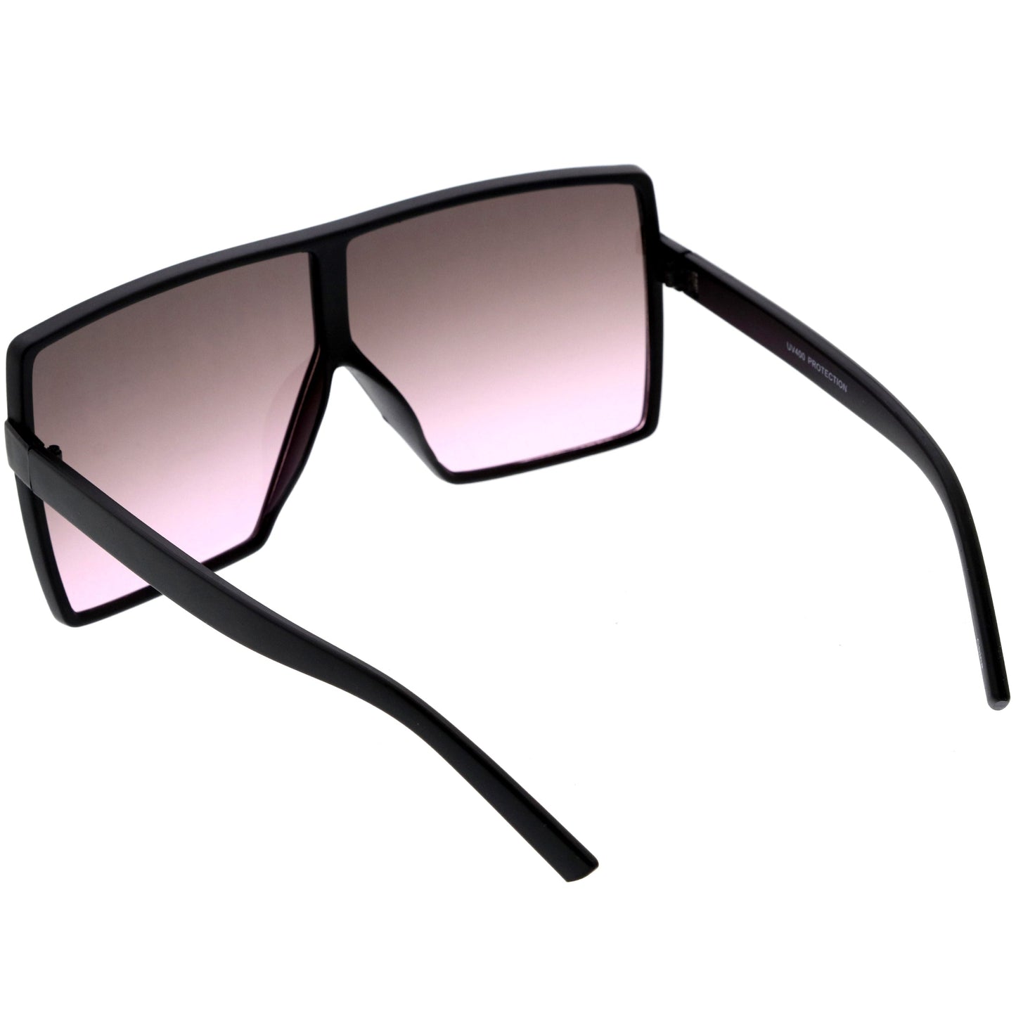 Oversize Retro Modern Flat Lens Flat Top Translucent Sunglasses C730