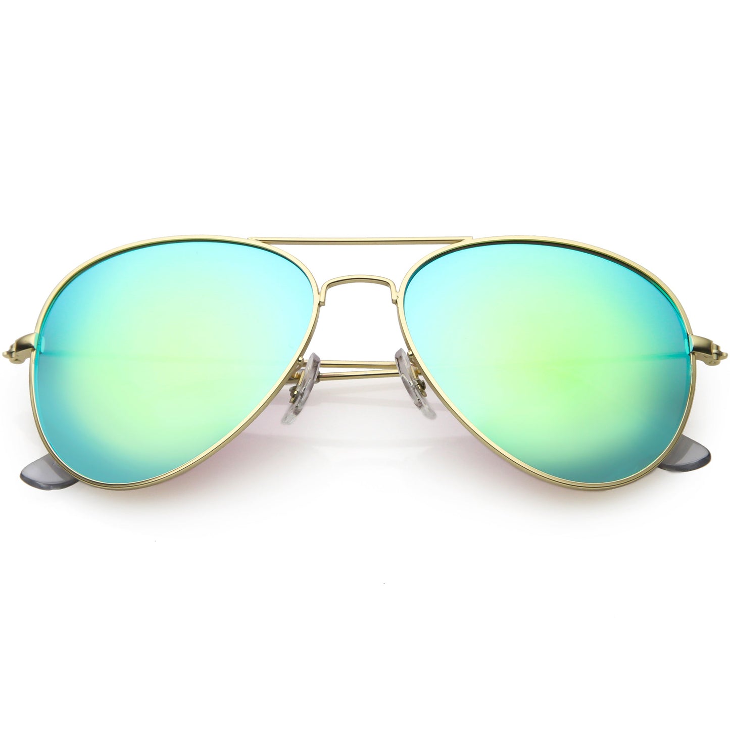 Classic Metal Colored Mirror Lens Aviator Sunglasses C775