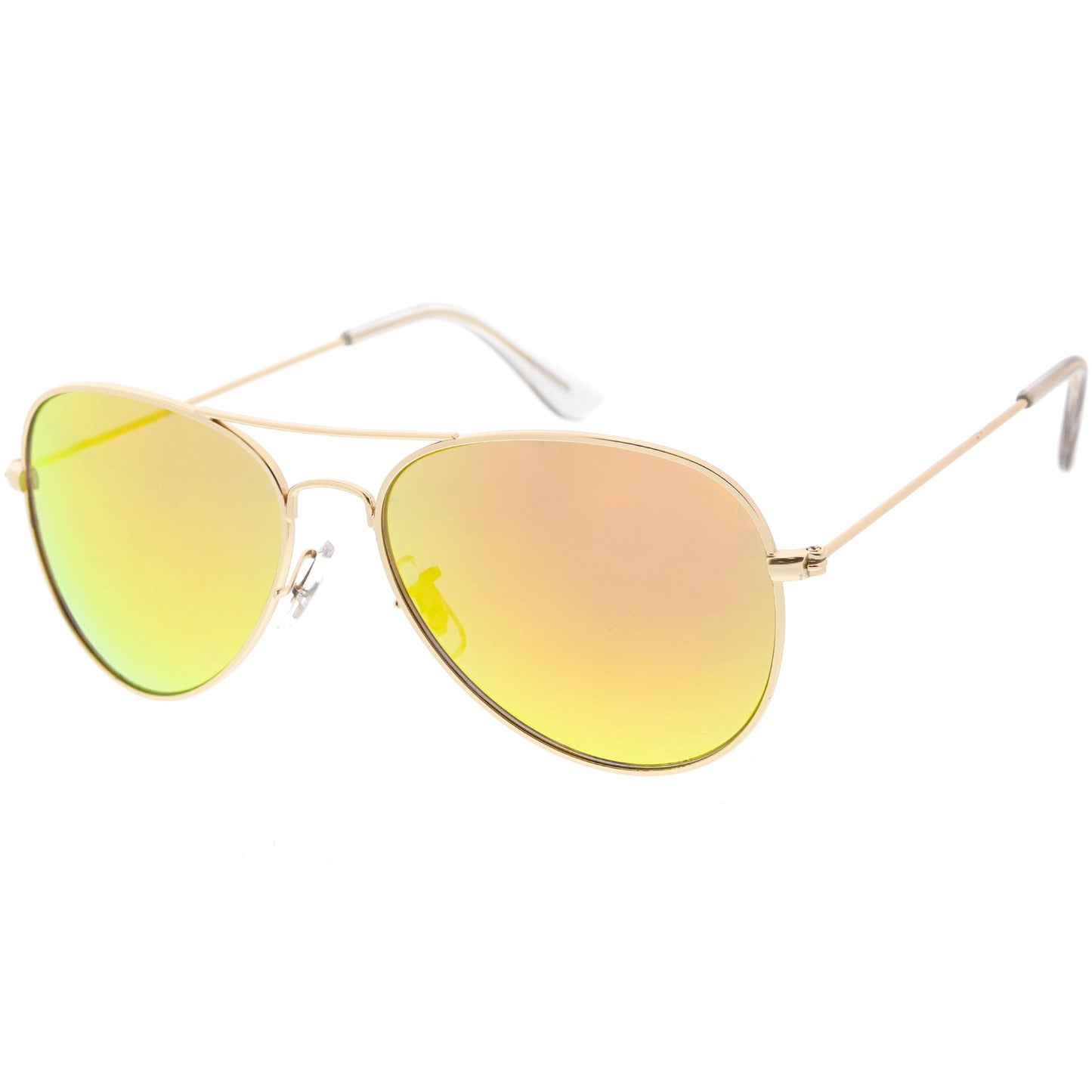 Classic Metal Colored Mirror Lens Aviator Sunglasses C775