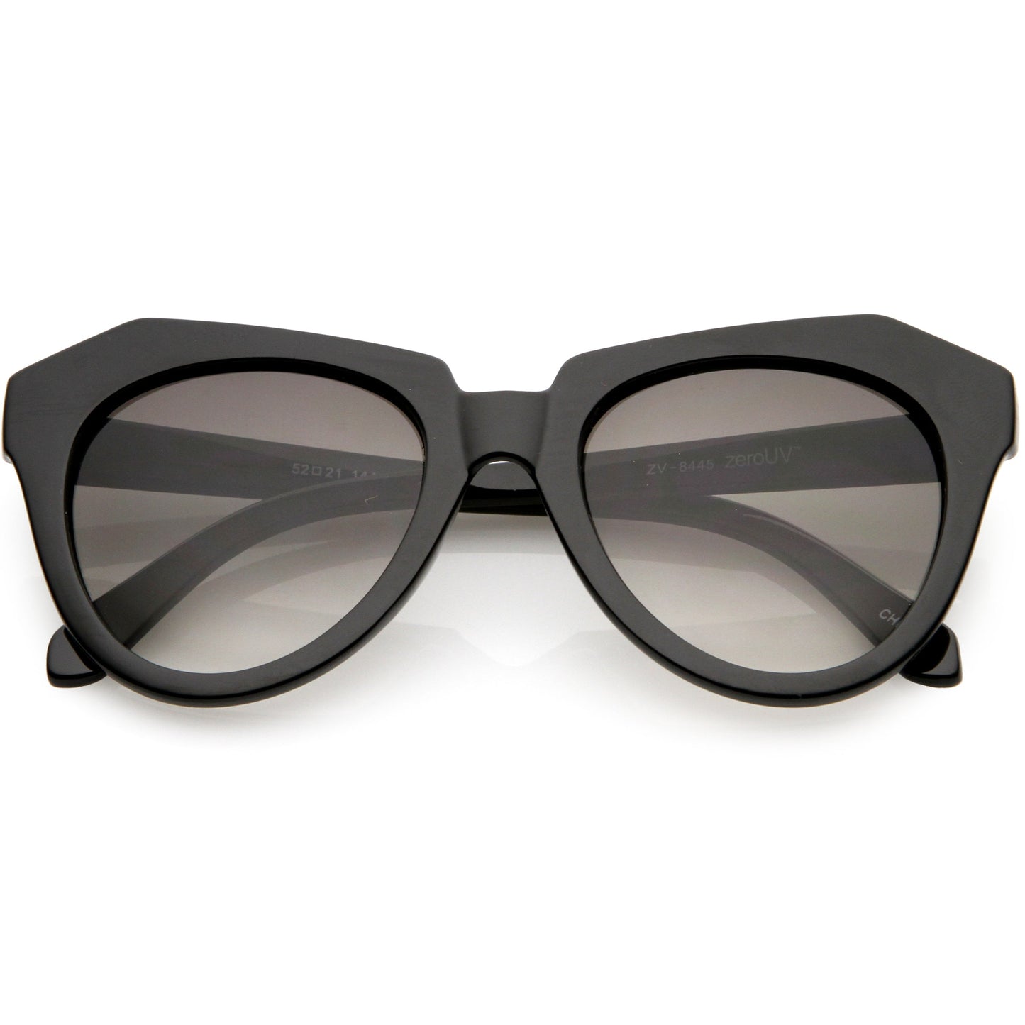 Women's Oversize Geometric Round Cat Eye Sunglasses C938