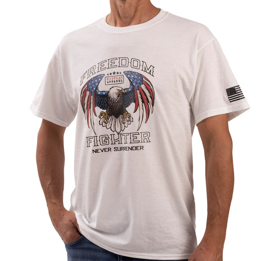 Freedom Fighter Graphic Tee-white