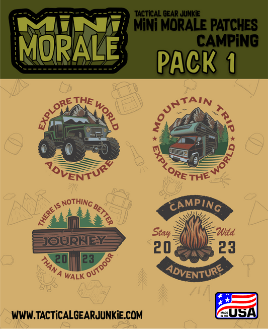 Mini Morale - Explore the World Adventure - Camping Patch Pack 1