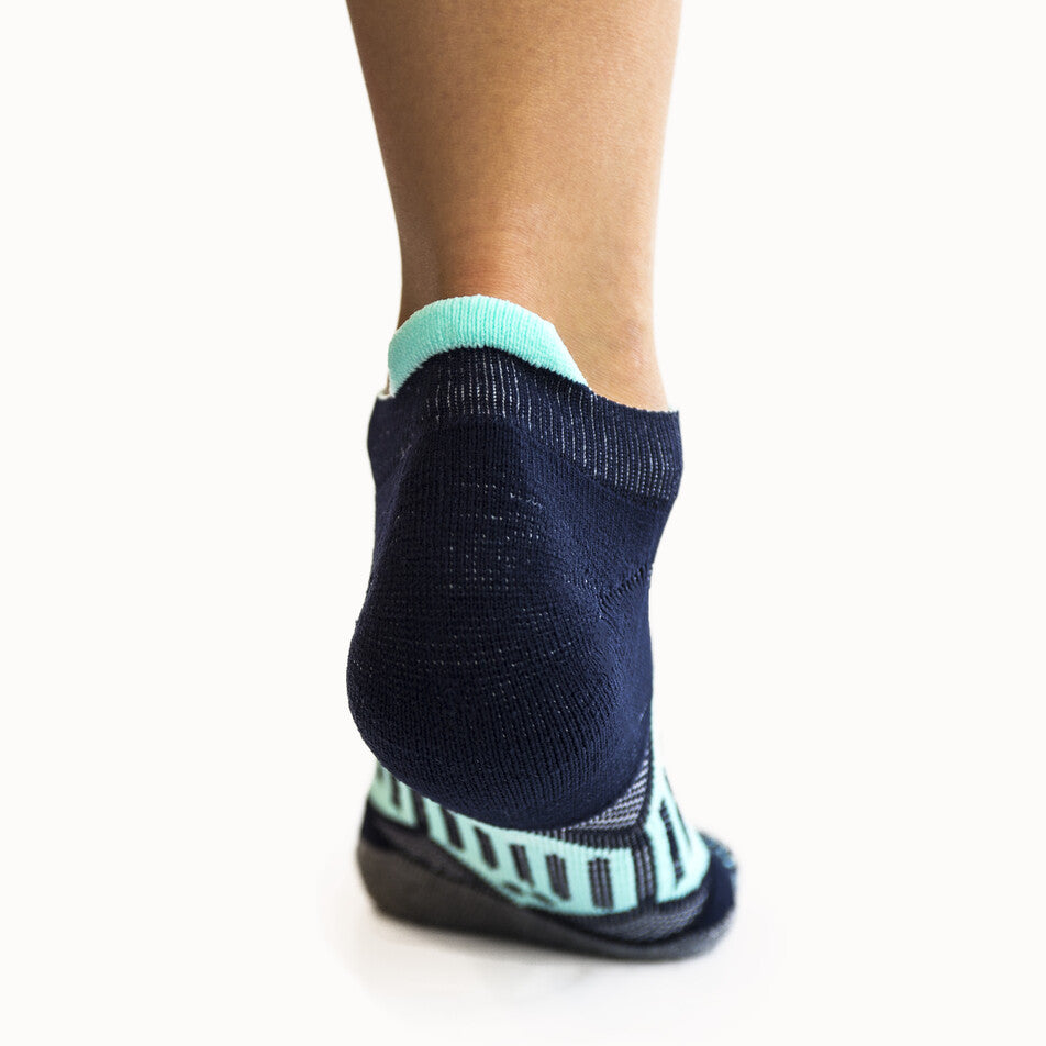 Navy & Mint - Elite Running Socks