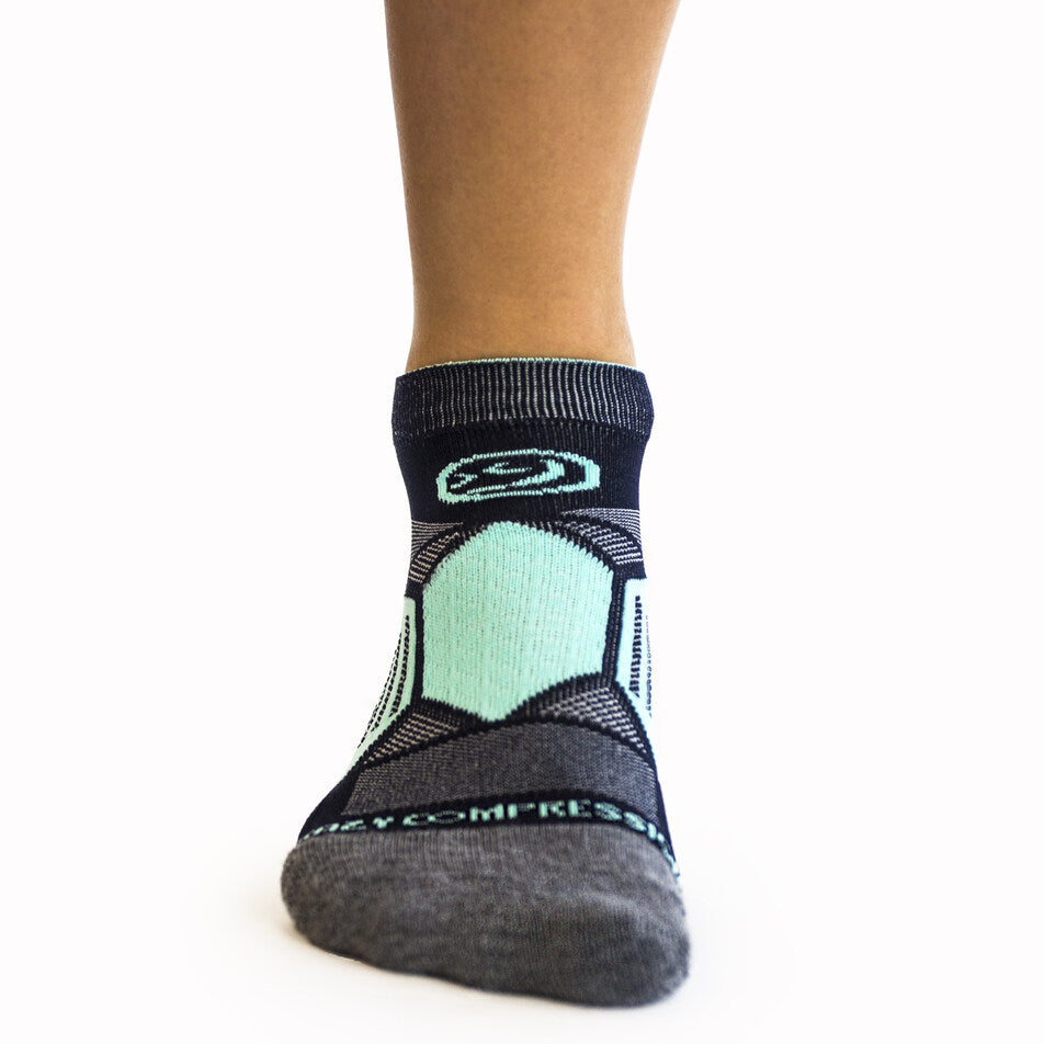 Navy & Mint - Elite Running Socks