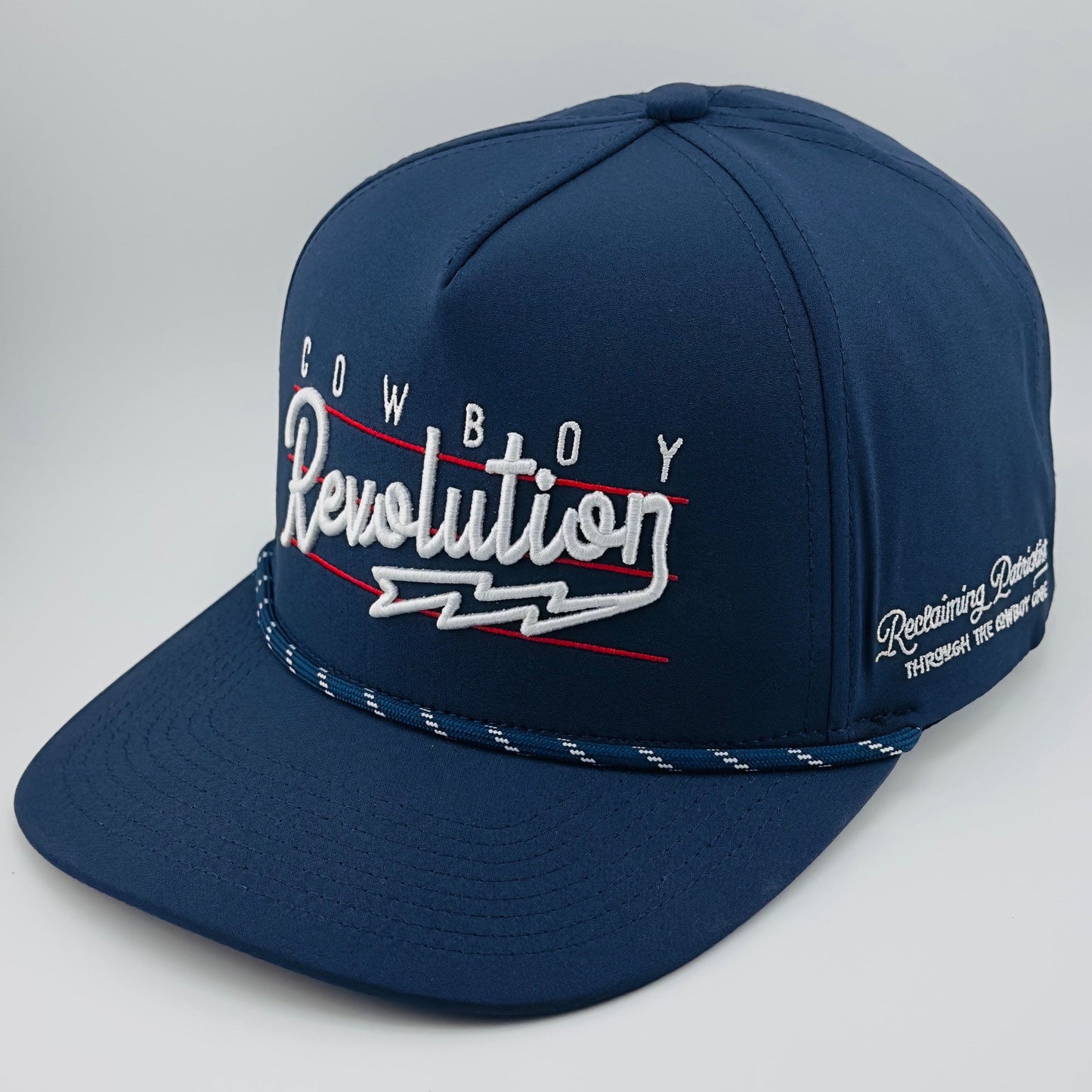 “Lightning" Navy Blue - Cowboy Revolution 5-panel Performance Hat