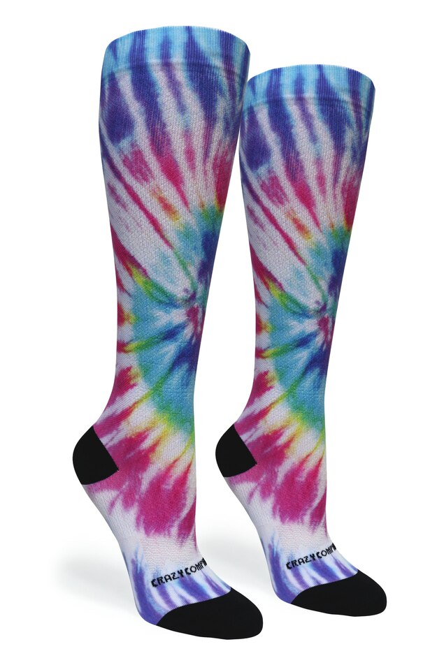 Tie Dye Rainbow - (Standard & Extra Wide)