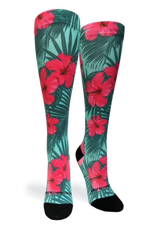 Tropical Hibiscus - (Standard & Extra Wide)