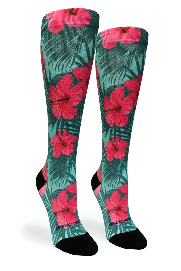 Tropical Hibiscus - (Standard & Extra Wide)