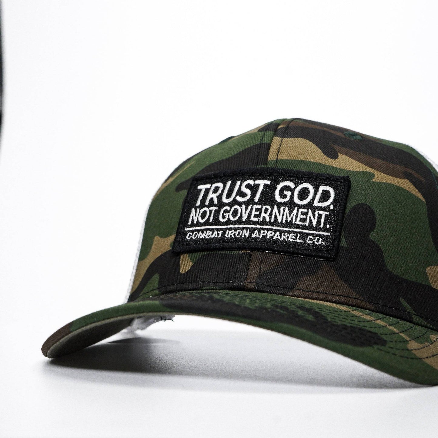 Trust God. Not Government. Mid-Profile Mesh Snapback