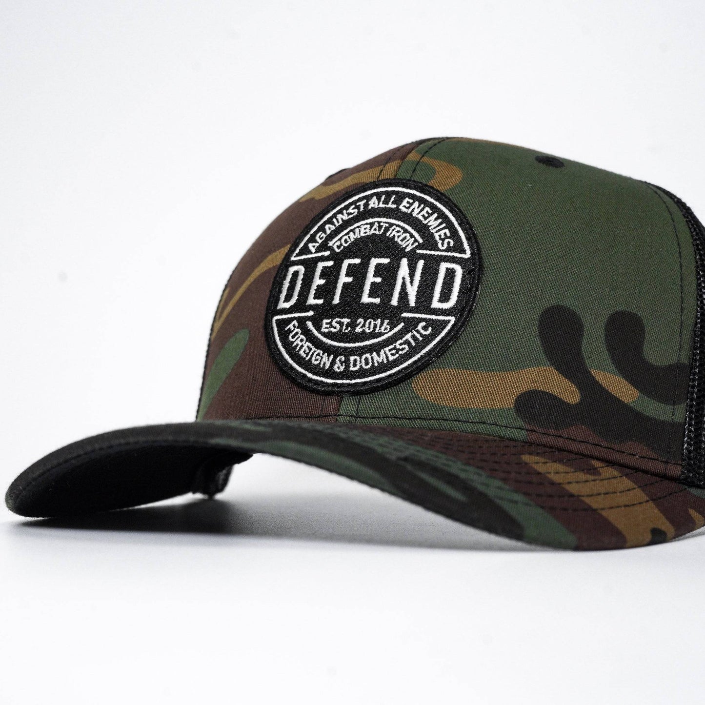 Defend Against All Enemies Foreign and Domestic Mid-Profile Mesh Snapback