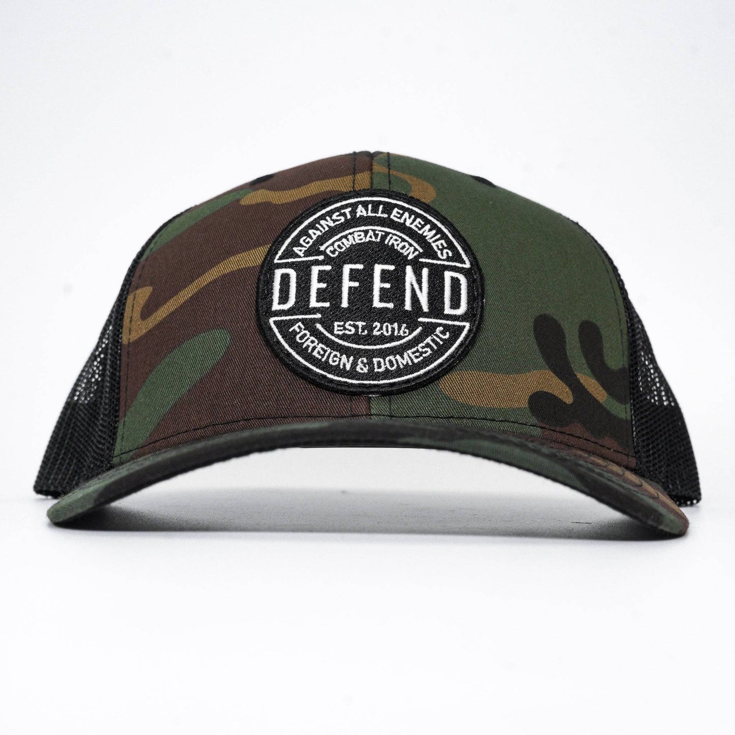 Defend Against All Enemies Foreign and Domestic Mid-Profile Mesh Snapback