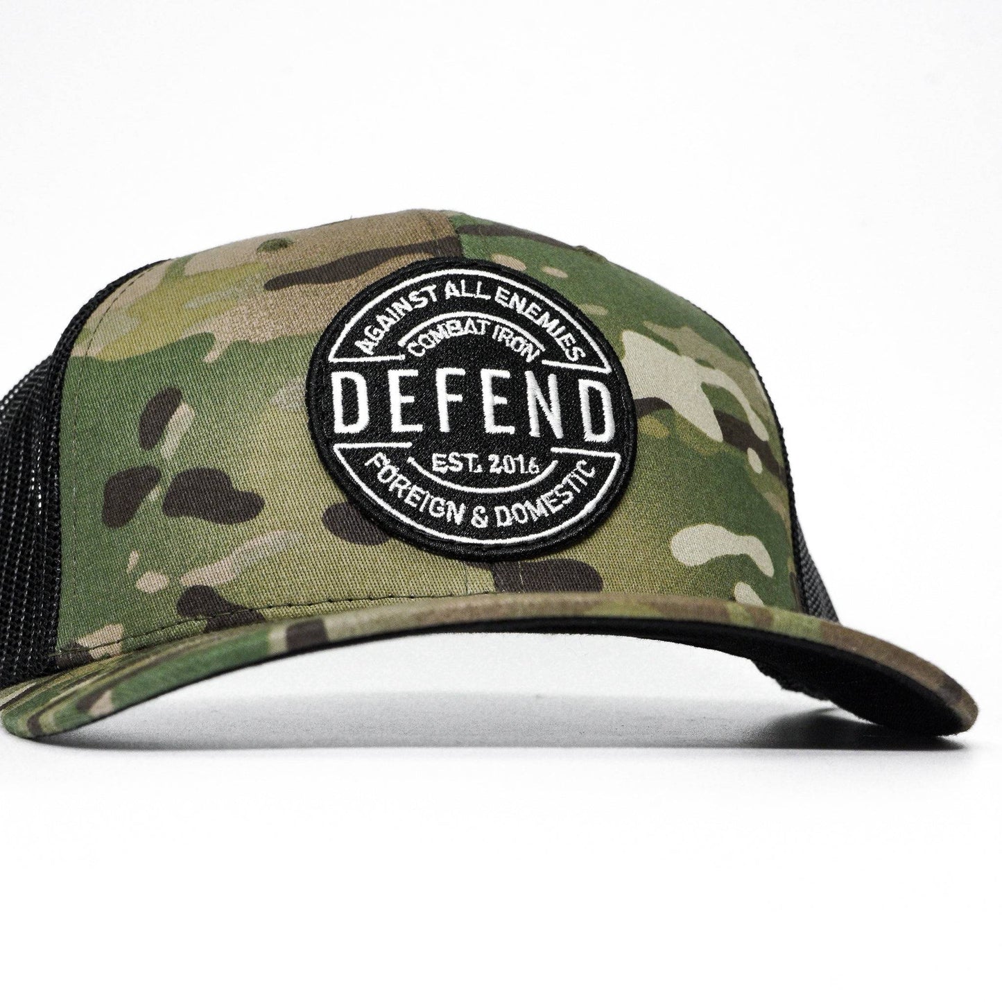 Defend Against All Enemies Foreign and Domestic Mid-Profile Mesh Snapback