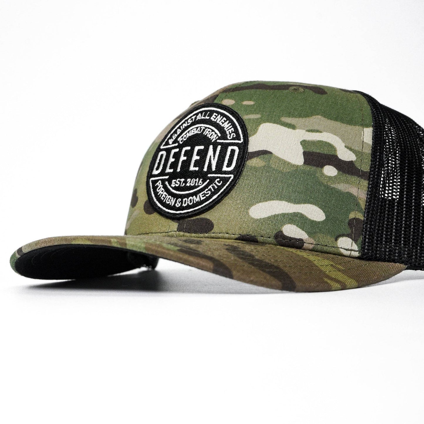 Defend Against All Enemies Foreign and Domestic Mid-Profile Mesh Snapback