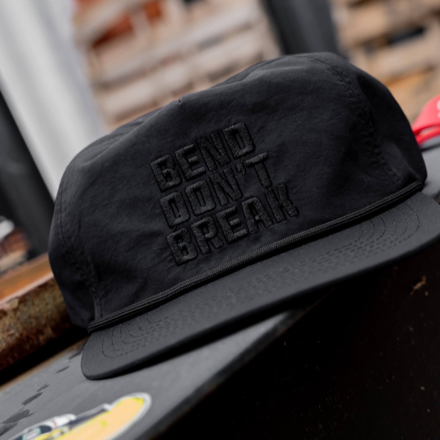 CRUSHABLE ROPE SNAPBACK | BEND DON'T BREAK