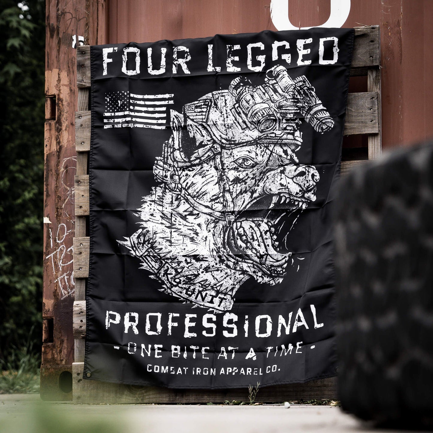 FOUR LEGGED PROFESSIONAL K9 Edition 3' X 4' Wall Flag