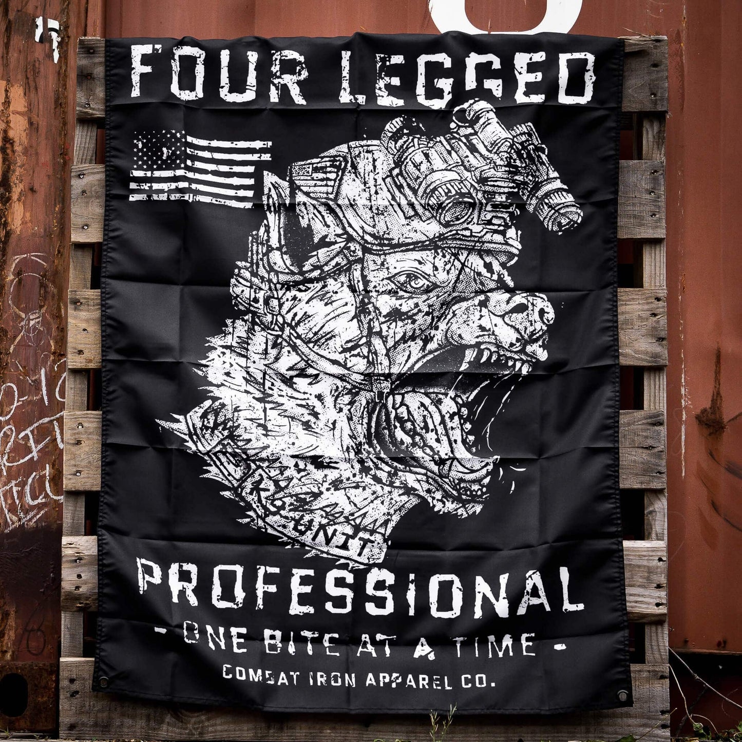 FOUR LEGGED PROFESSIONAL K9 Edition 3' X 4' Wall Flag