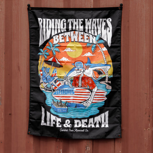 Life & Death Beach Day 3' X 4' Wall Flag