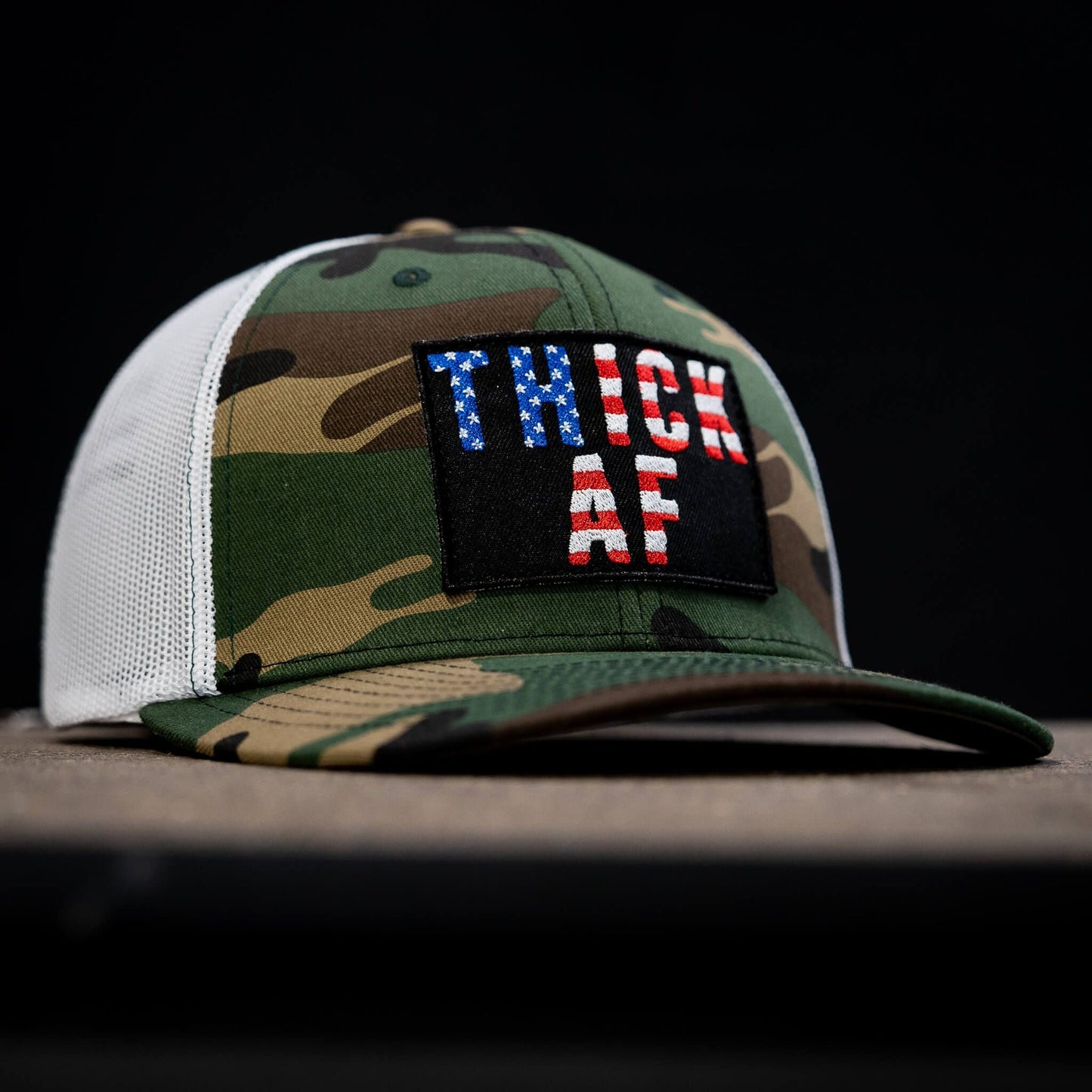 Thick AF USA Edition Patch Mid-Profile Mesh Snapback