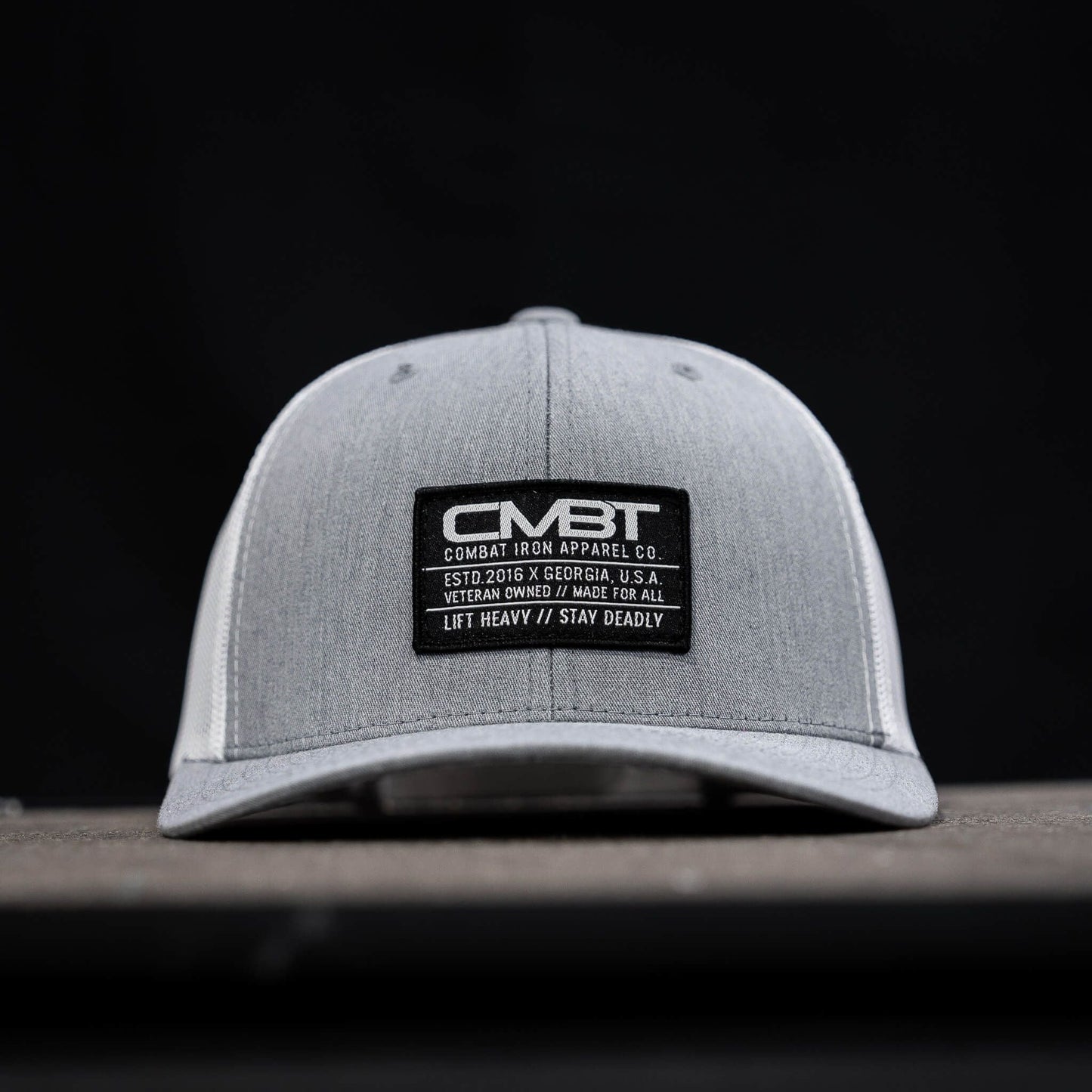 CMBT Standard Black Woven Patch Mid-Profile Mesh Snapback