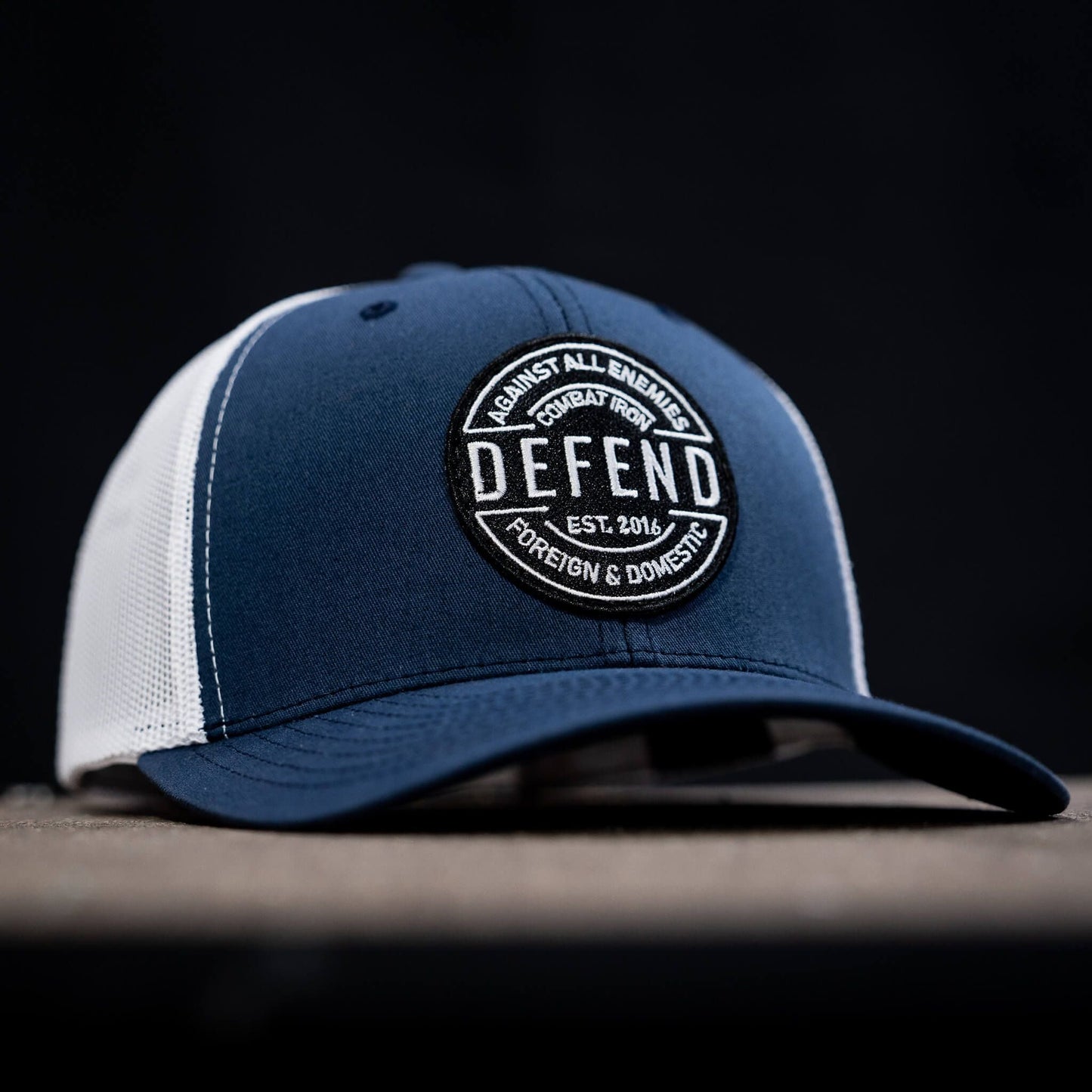 Defend Against All Enemies Foreign and Domestic Mid-Profile Mesh Snapback