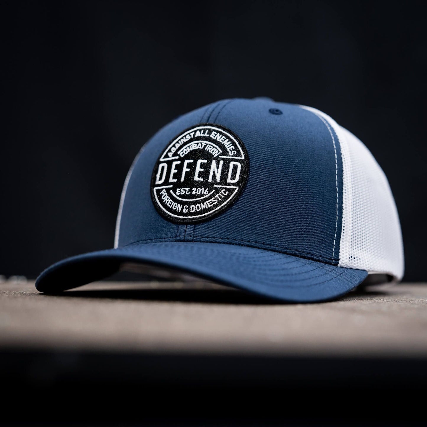 Defend Against All Enemies Foreign and Domestic Mid-Profile Mesh Snapback