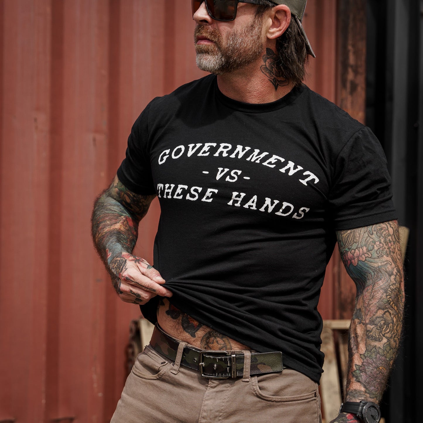 Government -vs- These Hands Men's T-Shirt