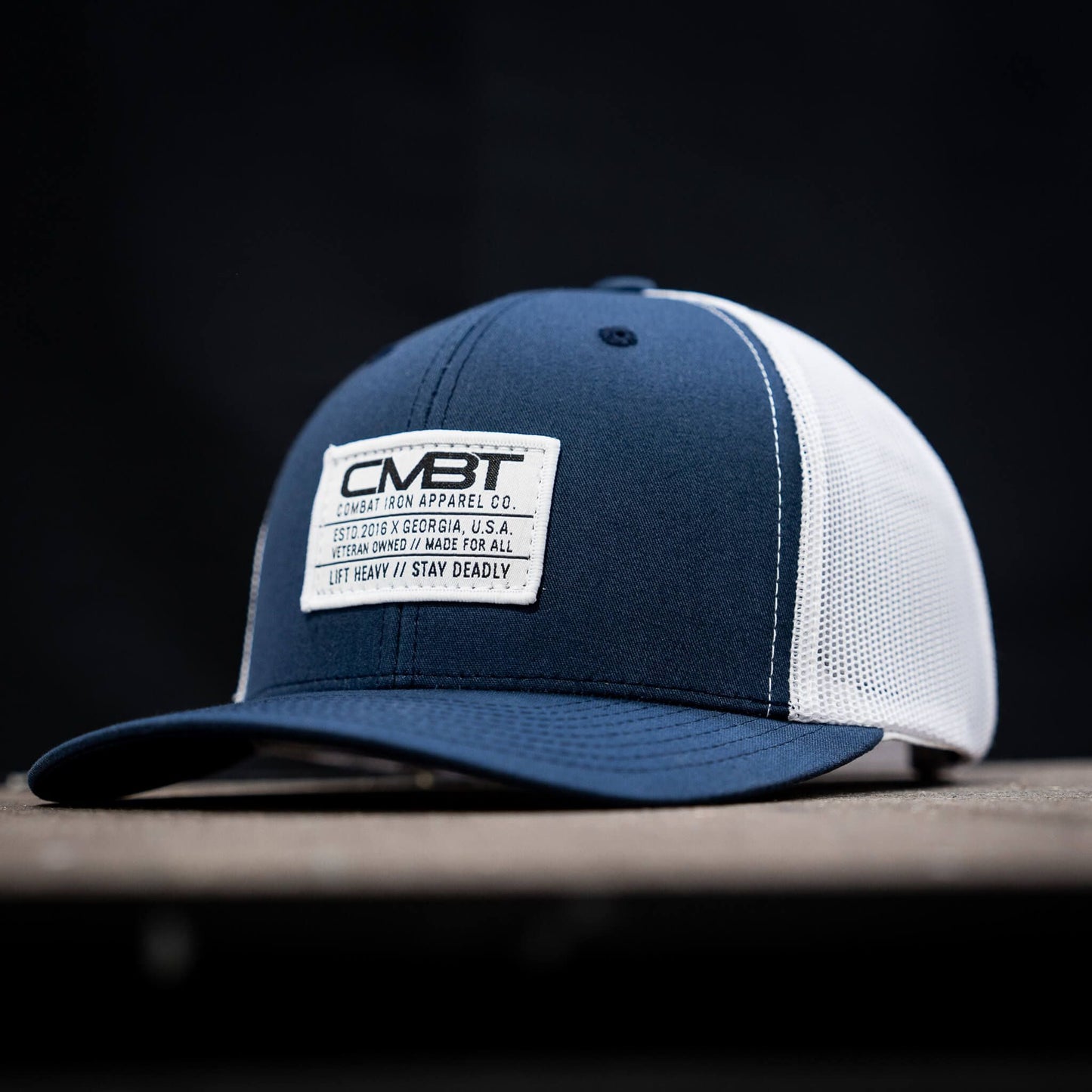 CMBT Standard Woven White Patch Edition Mid-Profile Mesh Snapback