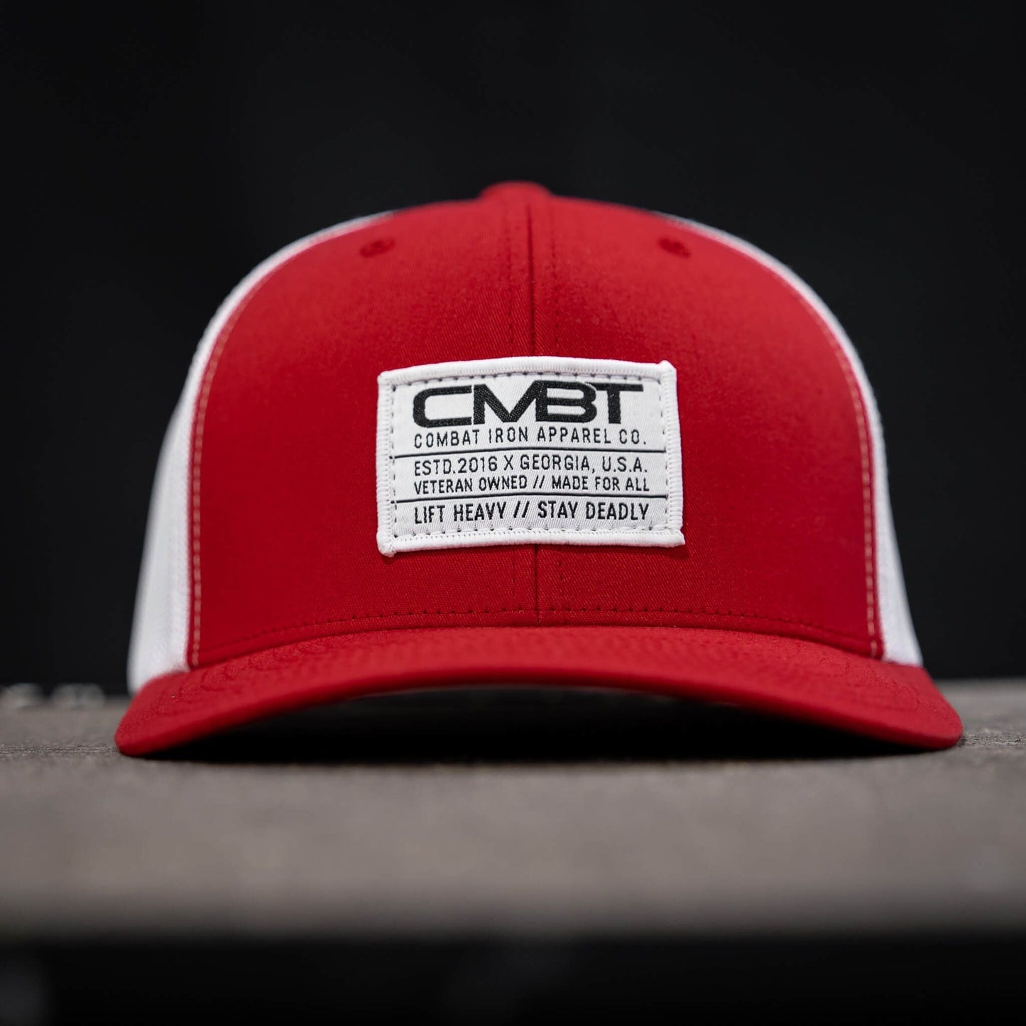 CMBT Standard Woven White Patch Edition Mid-Profile Mesh Snapback