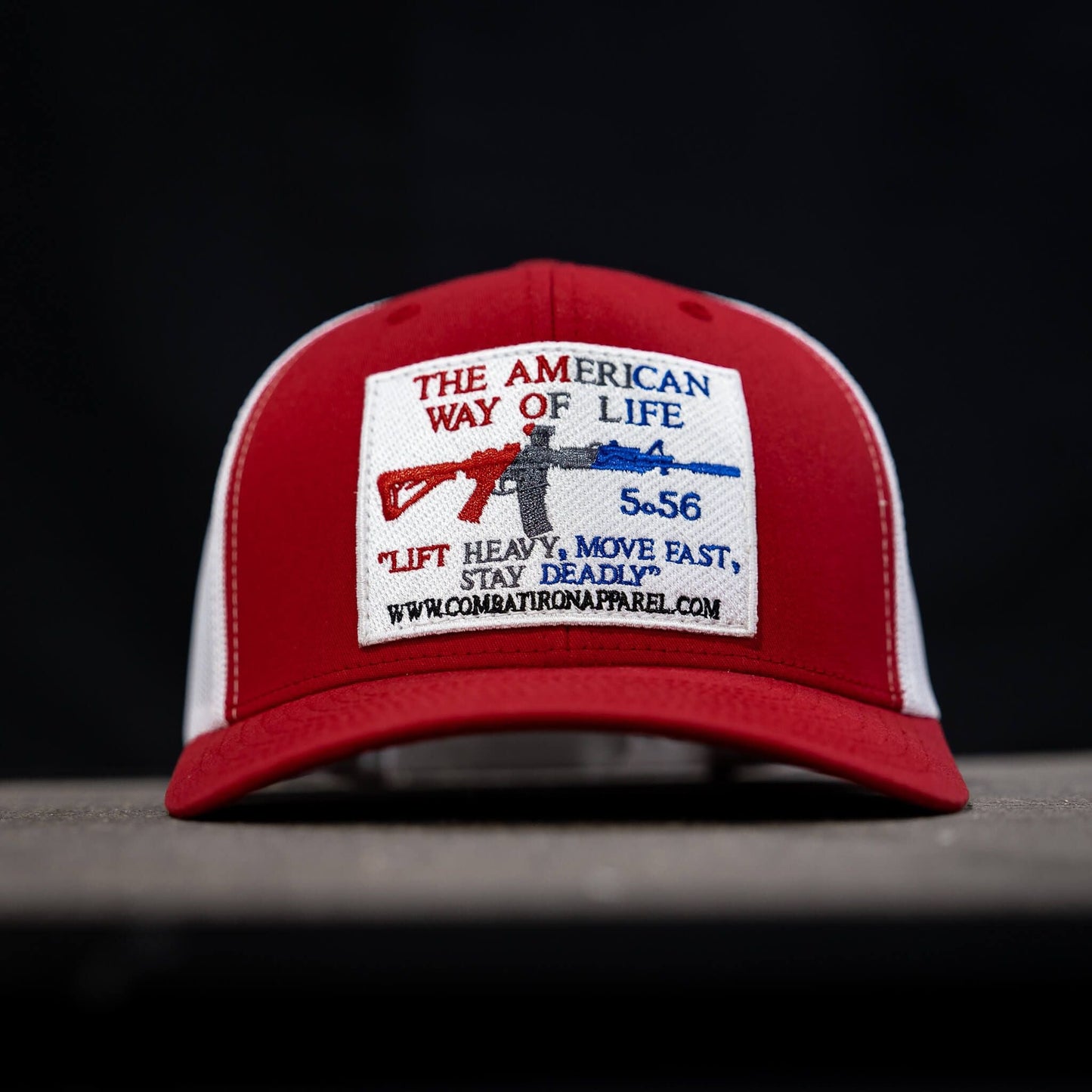 AWOL- American Way Of Life 5.56 White Patch Edition Mid-Profile Mesh Snapback