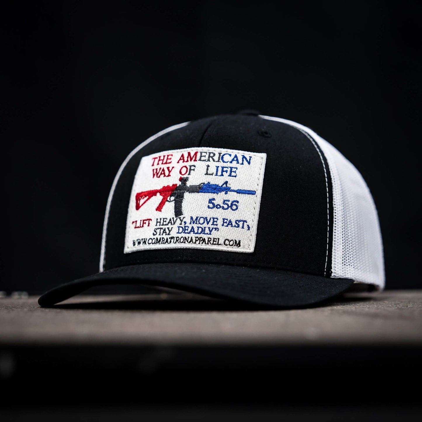 AWOL- American Way Of Life 5.56 White Patch Edition Mid-Profile Mesh Snapback