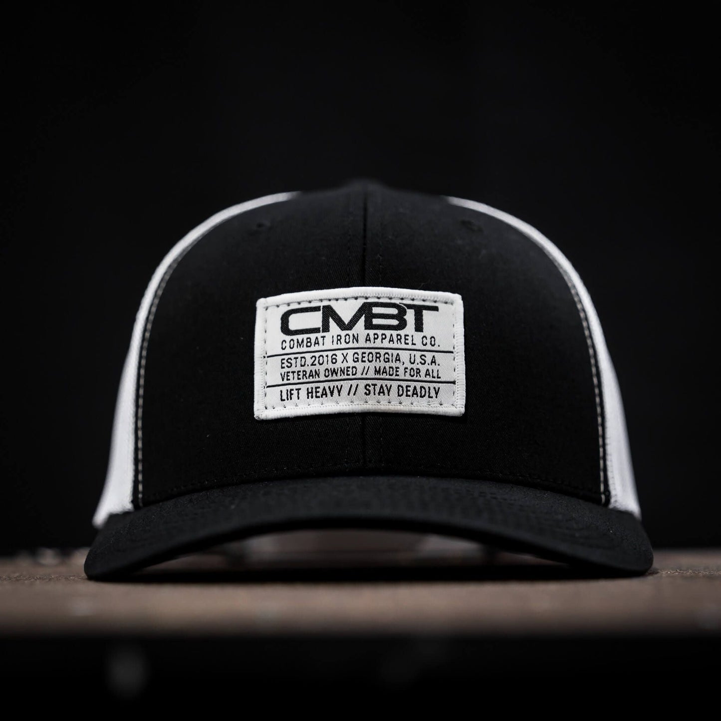 CMBT Standard Woven White Patch Edition Mid-Profile Mesh Snapback