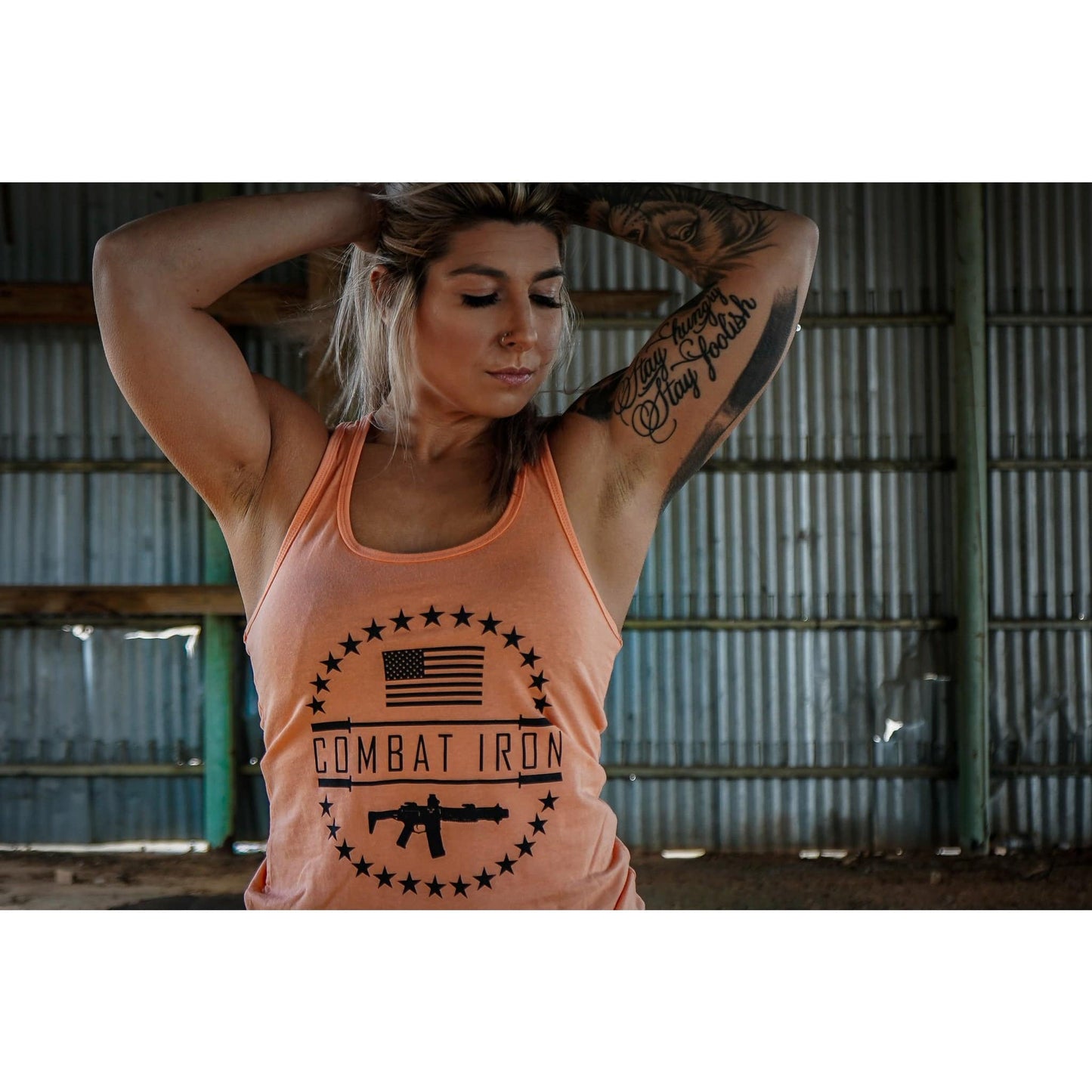 Original Combat Iron Branded Woman's Tank Top