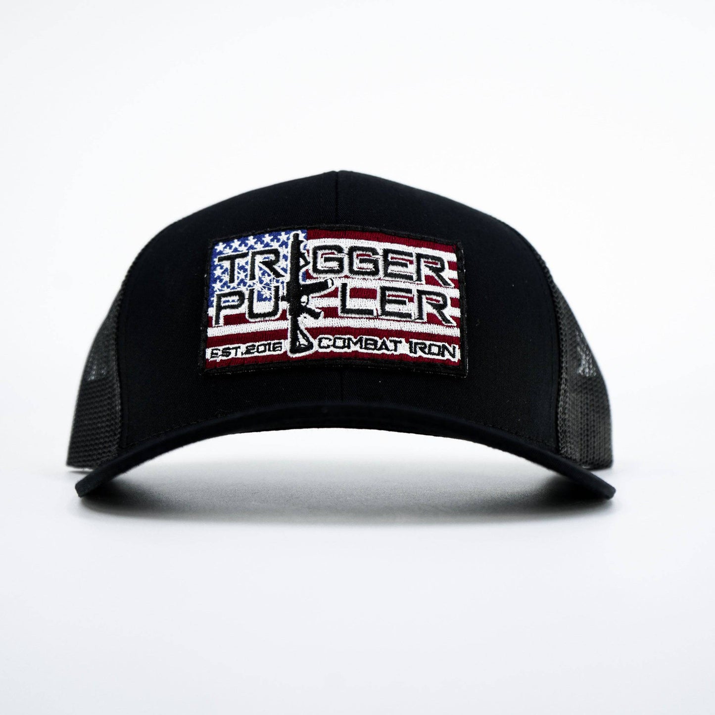 Trigger Puller American Flag Patch Mid-Profile Mesh Snapback