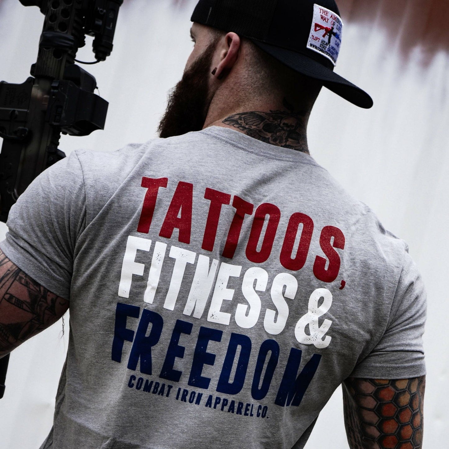 Tattoos, Fitness, & Freedom USA Edition Men's T-Shirt