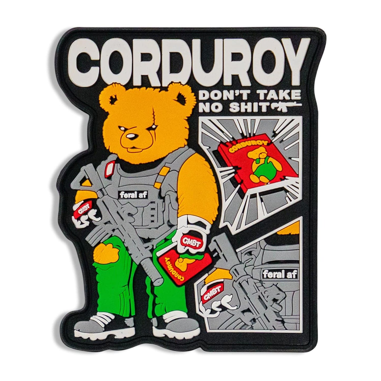 Corduroy The Bear PVC Patch