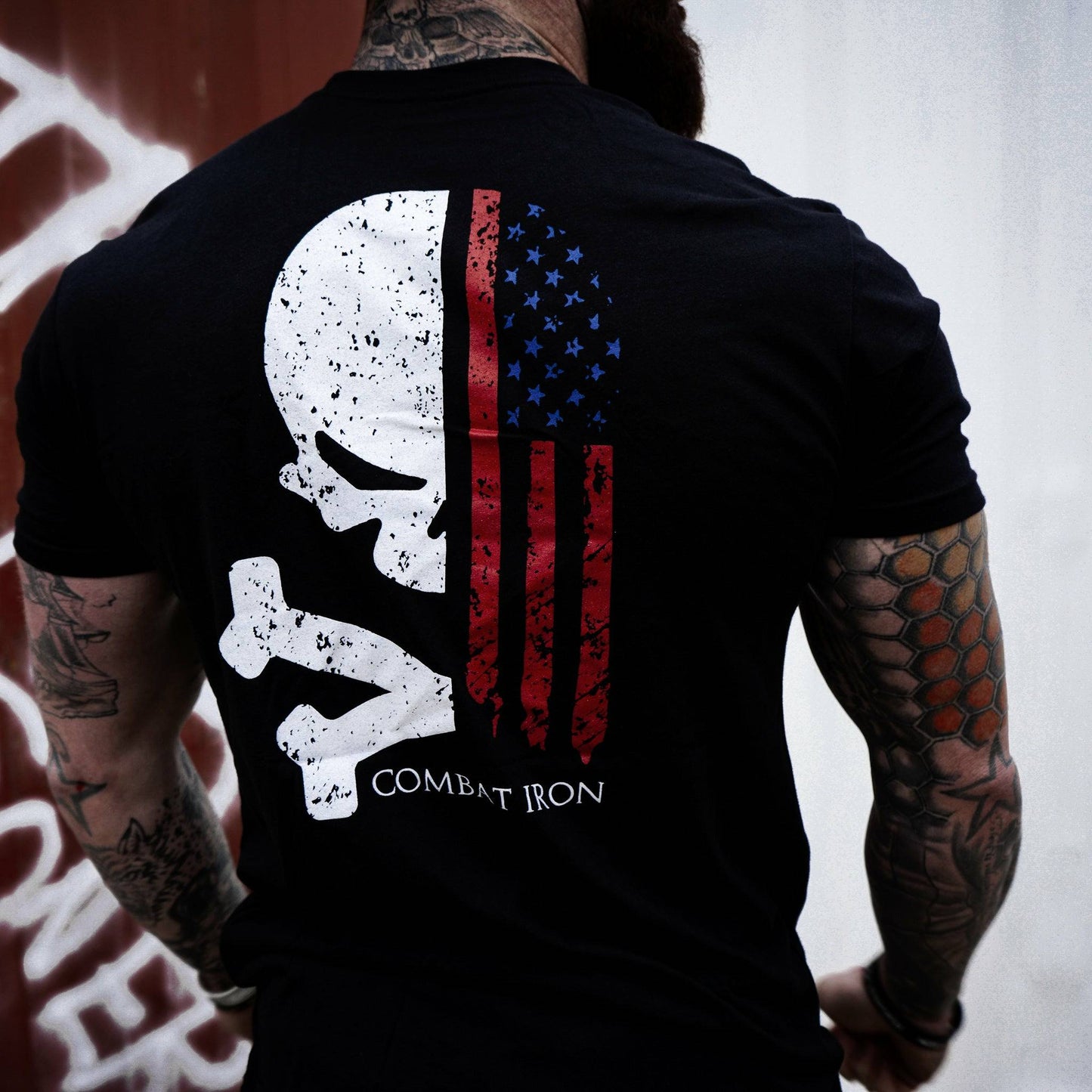 LIBERTY SKULL USA EDITION MEN'S T-SHIRT