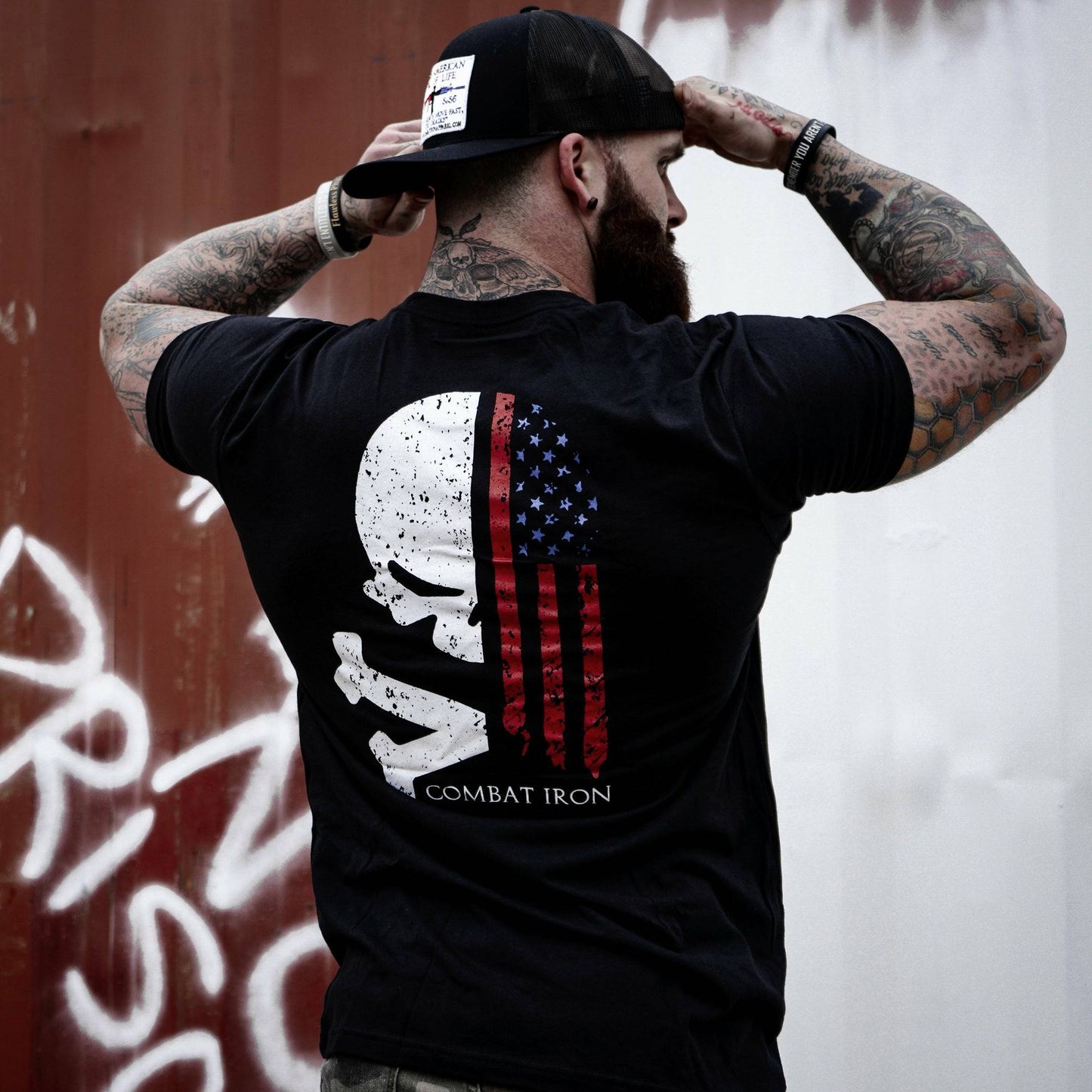 LIBERTY SKULL USA EDITION MEN'S T-SHIRT