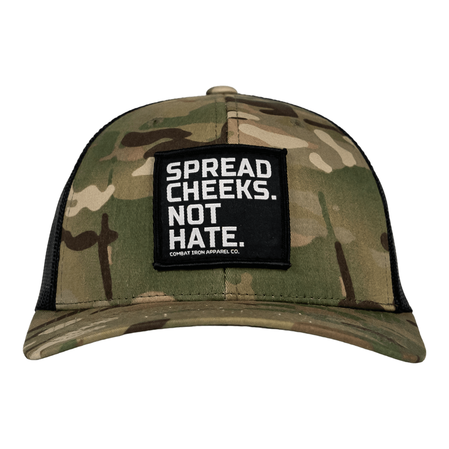 SPREAD CHEEKS. NOT HATE. Patch Snapback