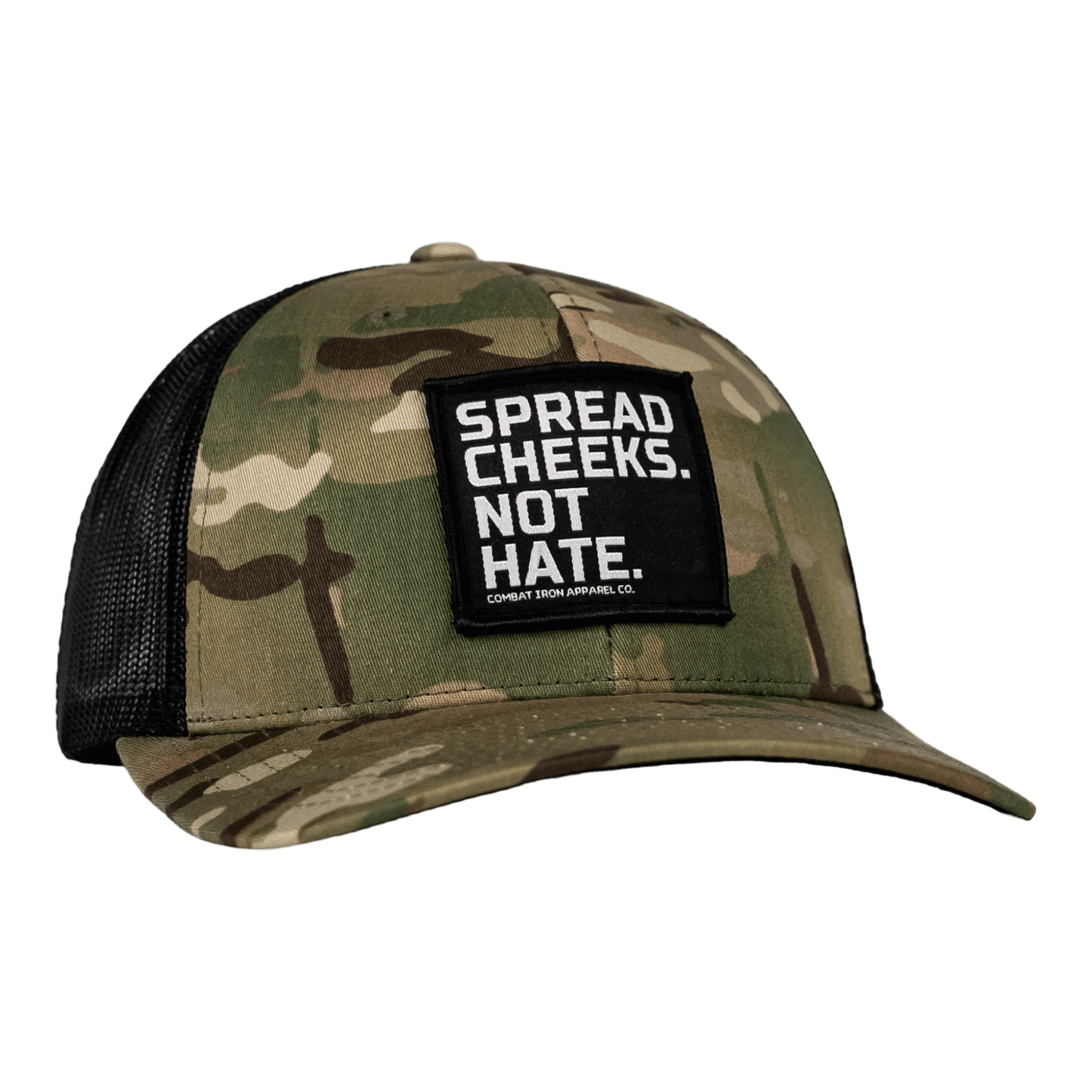 SPREAD CHEEKS. NOT HATE. Patch Snapback